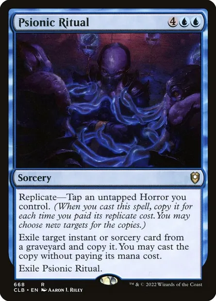 Psionic Ritual, Magic card CLB 668 — Commander Legends: Battle for Baldur's Gate set
