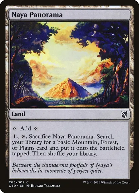 Naya Panorama, Magic card C19 263 — Commander 2019 set