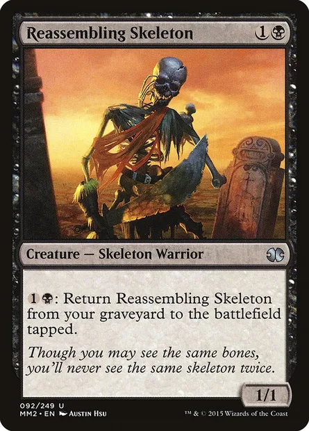 Reassembling Skeleton, Magic card MM2 92 — Modern Masters 2015 set