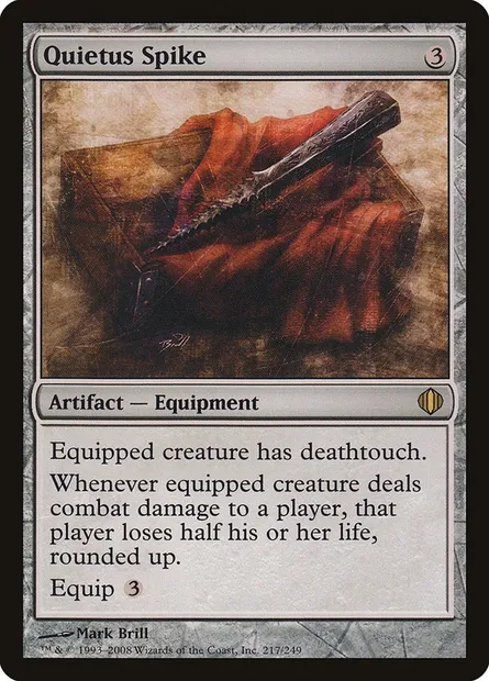 Quietus Spike, Magic card ALA 217 — Shards of Alara set