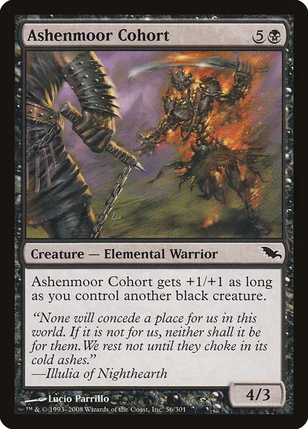 Ashenmoor Cohort, Magic card SHM 56 — Shadowmoor set
