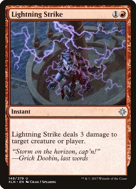 Lightning Strike, Magic card XLN 149 — Ixalan set