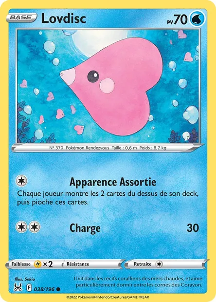 Lovdisc, carte Pokémon LOR 038 — extension Origine Perdue