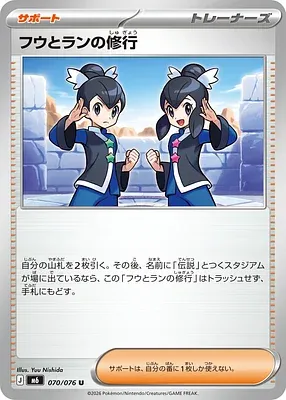 Tate & Liza's Training, Pokémon card m6 070 — Storm Emeralda set