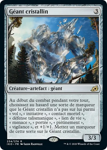 Géant cristallin, carte Magic IKO 234 — extension Ikoria: Lair of Behemoths