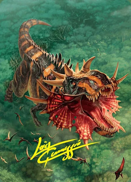 Gigantosaurus // Gigantosaurus, carte Magic AFDN 53 — extension Foundations Art Series