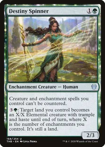 Destiny Spinner, Magic card THB 168 — Theros Beyond Death set