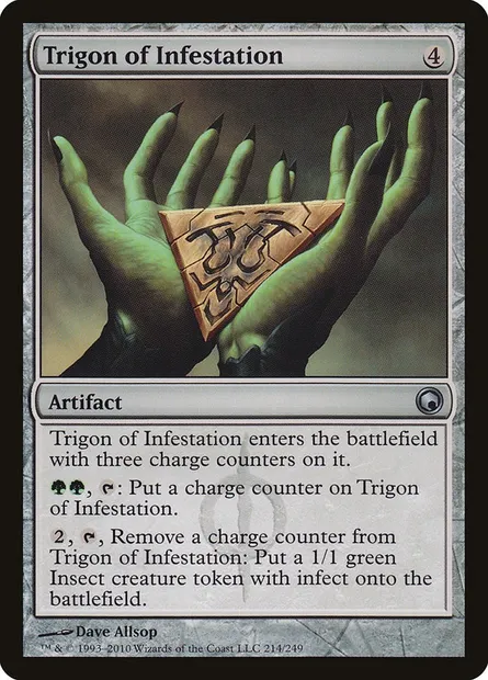Trigon of Infestation, Magic card SOM 214 — Scars of Mirrodin set