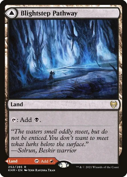 Blightstep Pathway // Searstep Pathway, Magic card KHM 252 — Kaldheim set