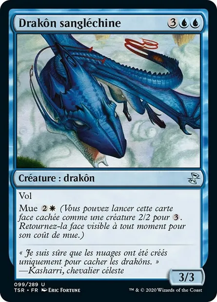 Drakôn sangléchine, carte Magic TSR 99 — extension Spirale Temporelle Remastered
