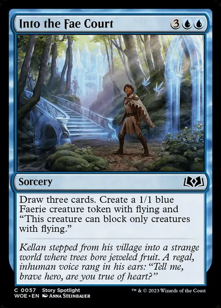 Into the Fae Court, Magic card WOE 57 — Wilds of Eldraine set
