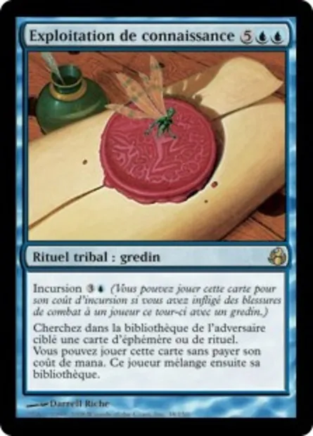 Exploitation de connaissance, carte Magic MOR 38 — extension Leveciel
