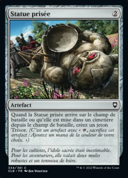 Statue prisée, carte Magic CLB 334 — extension Commander Légendes : la bataille de la Porte de Baldur