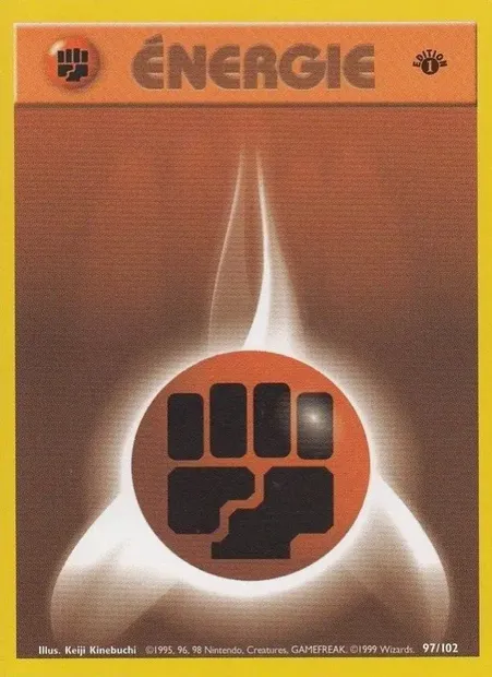 Énergie Combat, carte Pokémon BS 97 — extension Set de Base
