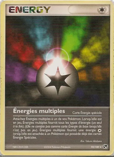 Énergies multiples, carte Pokémon SS 93 — extension EX Tempête de sable