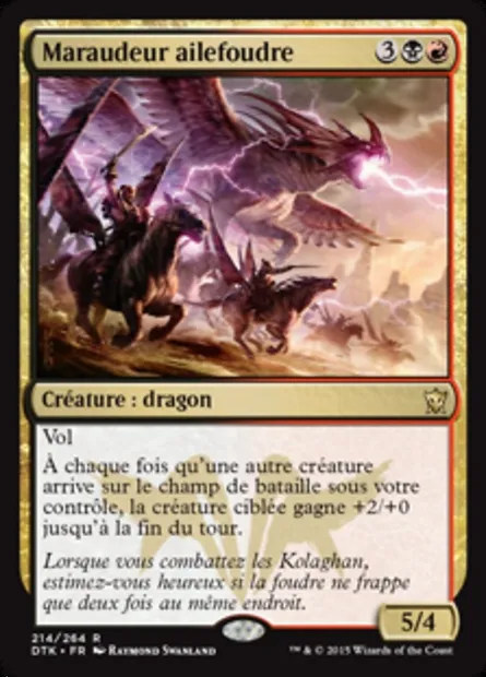 Maraudeur ailefoudre, carte Magic DTK 214 — extension Les Dragons de Tarkir