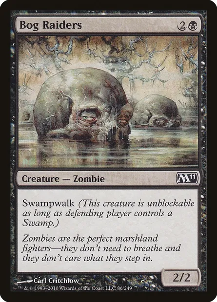 Bog Raiders, Magic card M11 86 — Magic 2011 set