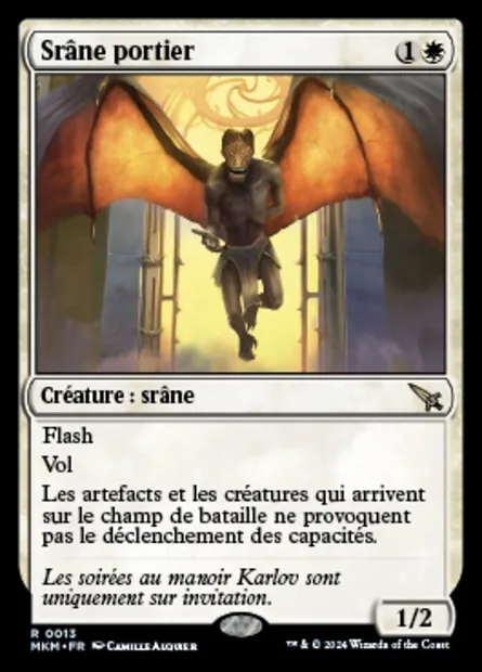 Srâne portier, carte Magic MKM 13 — extension Murders at Karlov Manor