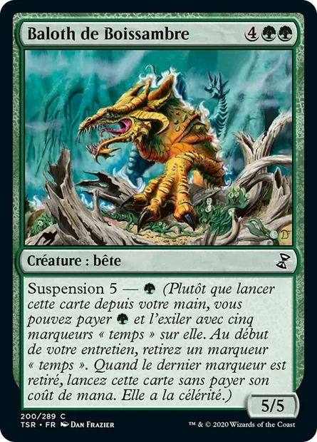 Baloth de Boissambre, carte Magic TSR 200 — extension Spirale Temporelle Remastered