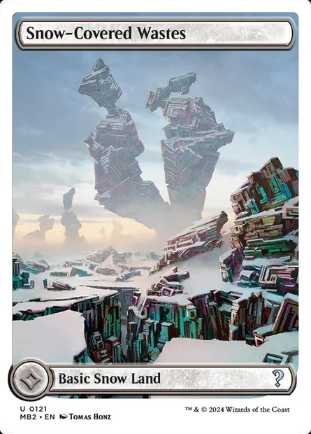 Snow-Covered Wastes, Magic card MB2 121 — Mystery Booster 2 set