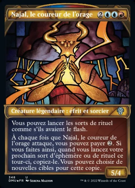 Najal, le coureur de l'orage, carte Magic DMU 348 — extension Dominaria Uni