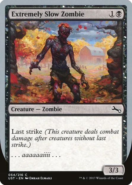Extremely Slow Zombie, Magic card UST 54b — Unstable set
