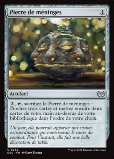 Pierre de méninges, carte Magic DSC 242 — extension Duskmourn: House of Horror Commander