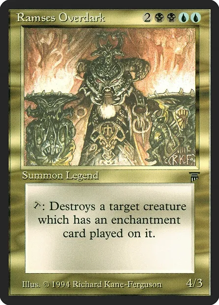 Ramses Overdark, carte Magic LEG 252 — extension Legends