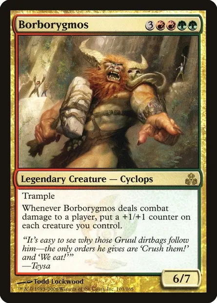 Borborygmos, Magic card GPT 103 — Guildpact set