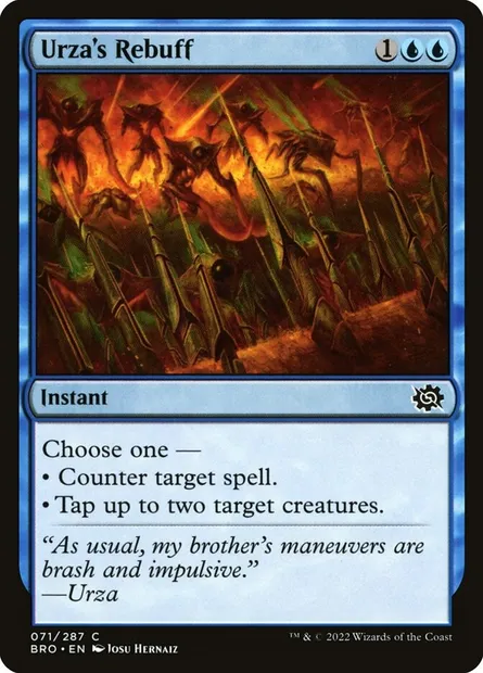 Urza's Rebuff, Magic card BRO 71 — The Brothers' War set
