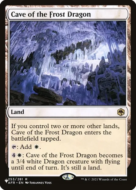 Cave of the Frost Dragon, Magic card PLST AFR-253 — The List set