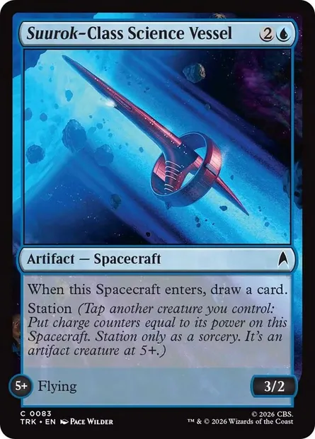 Suurok-Class Science Vessel, carte Magic TRK 83 — extension Star Trek