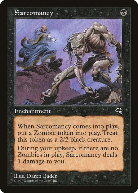 Sarcomancy, Magic card TMP 154 — Tempest set