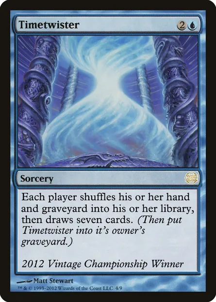 Timetwister, carte Magic OVNT 2012 — extension Vintage Championship
