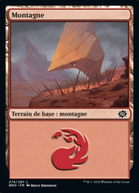 Montagne, carte Magic BRO 274 — extension La Guerre Fratricide