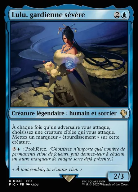 Lulu, gardienne sévère, carte Magic FIC 38 — extension Final Fantasy Commander