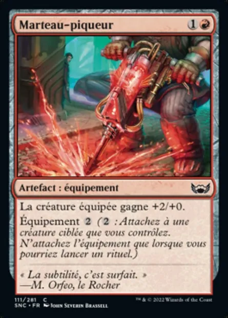 Marteau-piqueur, carte Magic SNC 111 — extension Les rues de la Nouvelle-Capenna