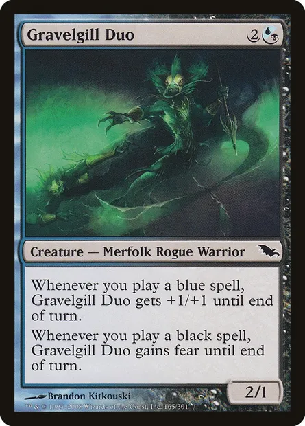 Gravelgill Duo, Magic card SHM 165 — Shadowmoor set