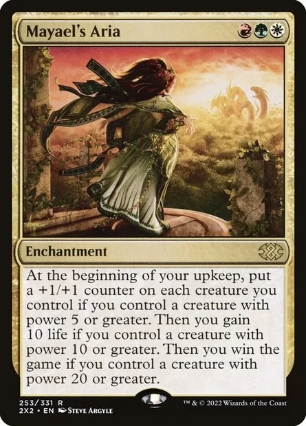 Mayael's Aria, Magic card 2X2 253 — Double Masters 2022 set