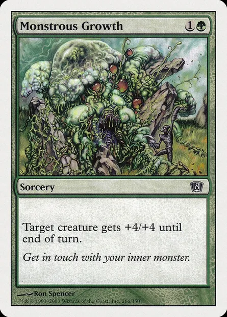 Croissance démesurée, carte Magic 8ED 266 — extension Huitième Edition