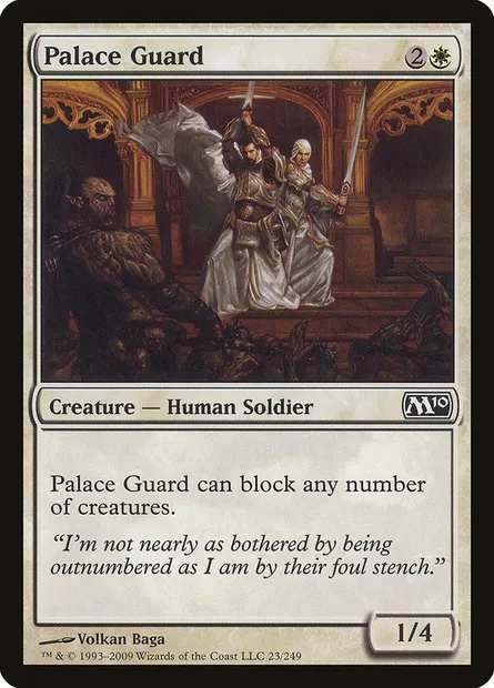 Palace Guard, Magic card M10 23 — Magic 2010 set