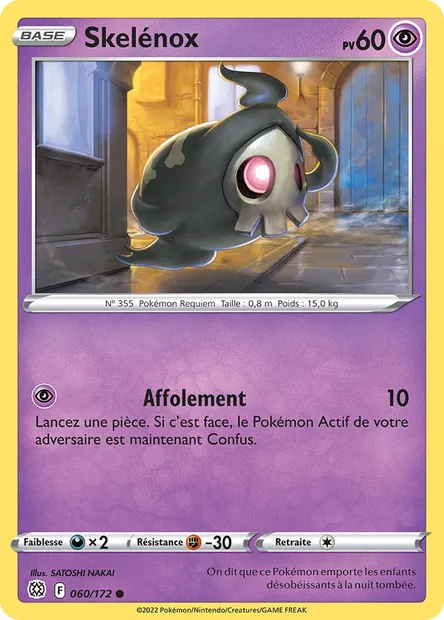 Skelénox, carte Pokémon BRS 060 — extension Stars Étincelantes