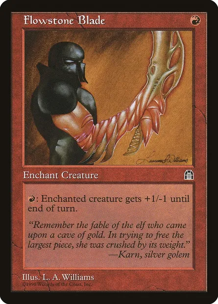 Flowstone Blade, Magic card STH 83 — Stronghold set