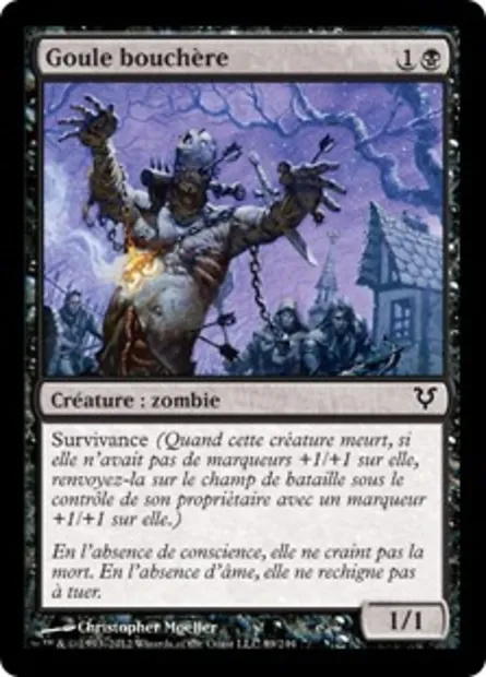 Goule bouchère, carte Magic AVR 89 — extension Avacyn ressuscitée