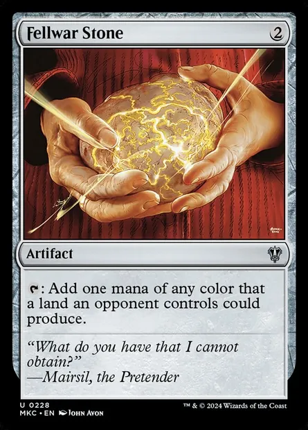 Fellwar Stone, Magic card MKC 228 — Murders at Karlov Manor Commander set