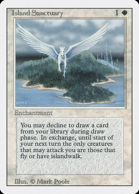 Island Sanctuary, Magic card 3ED 25 — Revised Edition set