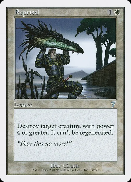 Reprisal, Magic card 7ED 33 — Seventh Edition set