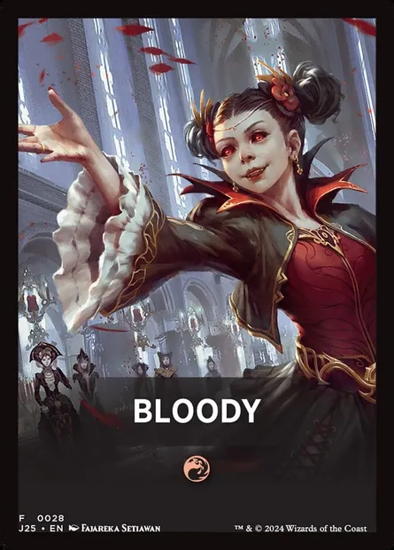 Bloody, carte Magic FJ25 28 — extension Foundations Jumpstart Front Cards