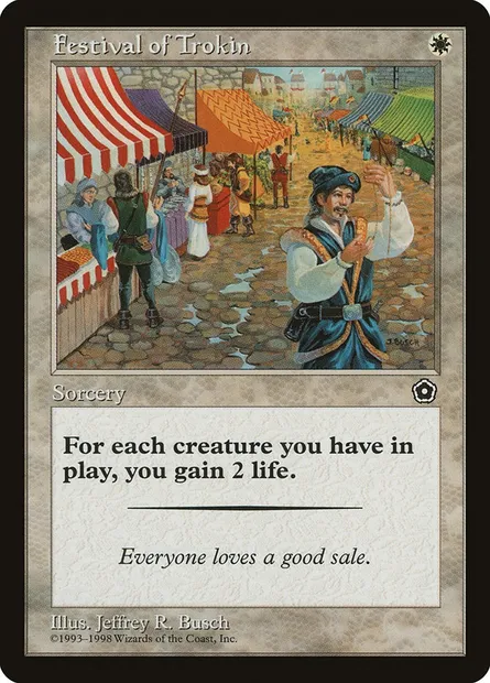 Festival of Trokin, Magic card P02 16 — Portal Second Age set