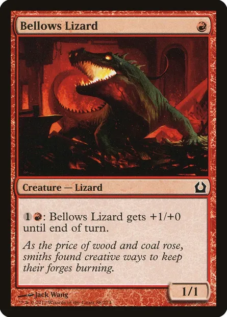 Bellows Lizard, Magic card RTR 88 — Return to Ravnica set
